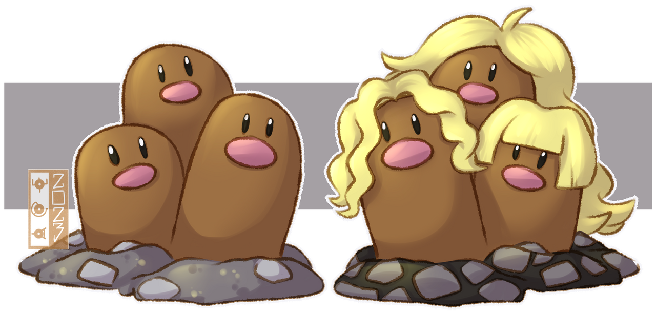 0051 Dugtrio by dualcosmog on DeviantArt