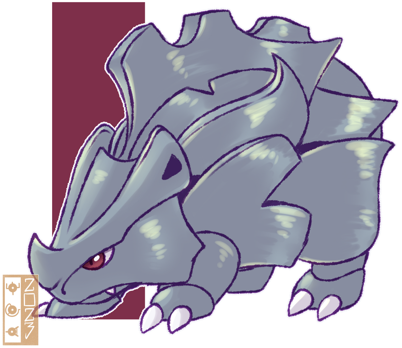 0111 Rhyhorn by dualcosmog on DeviantArt