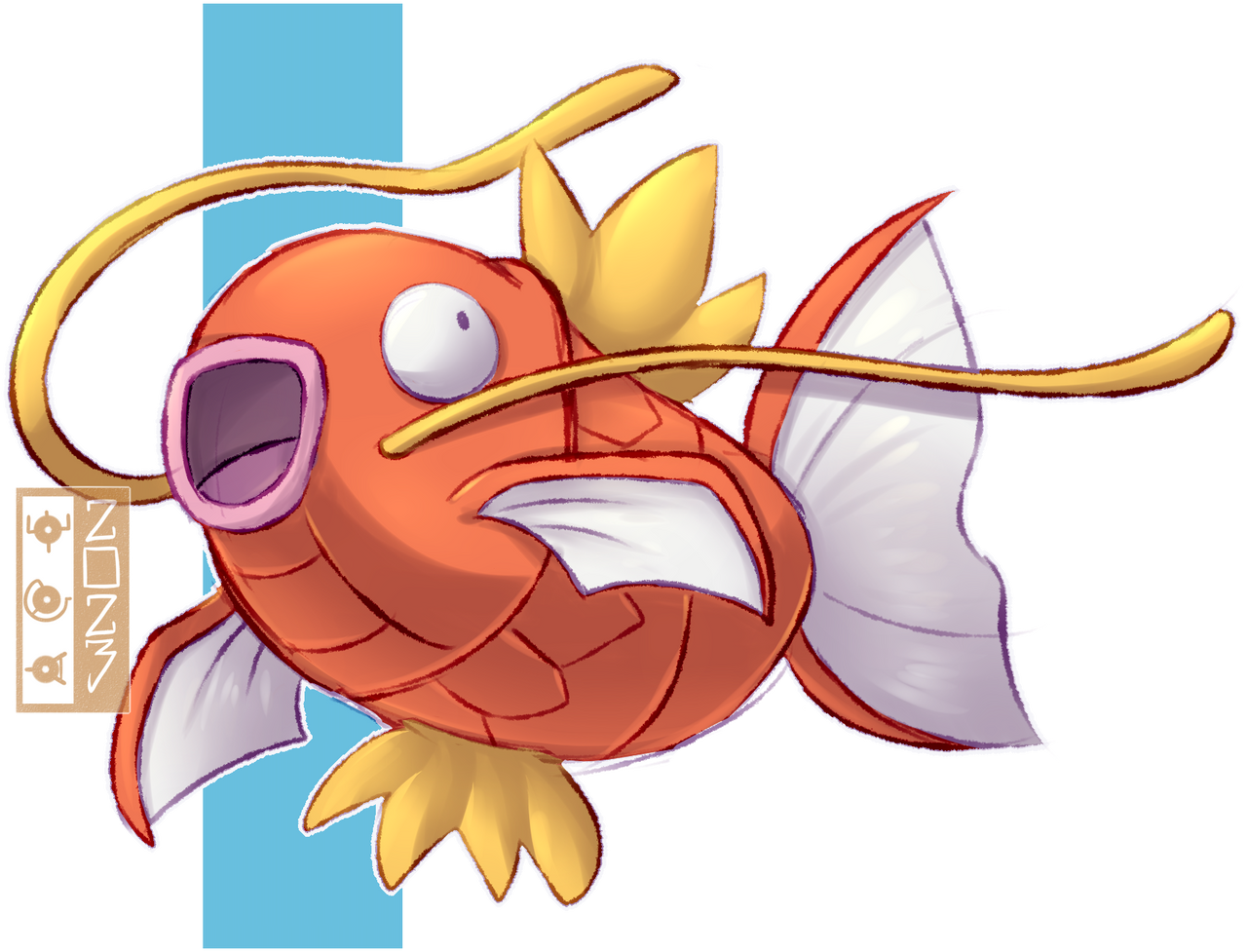Magikarp Facing Rigth 0129 Magikarp by dualcosmog on DeviantArt