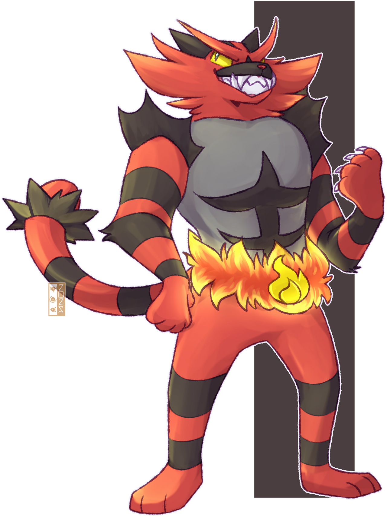 Chibi Incinaroar 0727 Incineroar by dualcosmog on DeviantArt