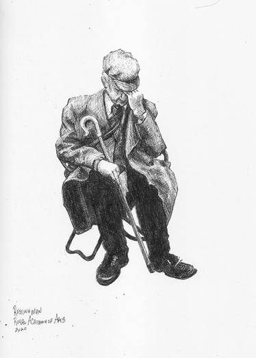 Sketchbook, Resting Man