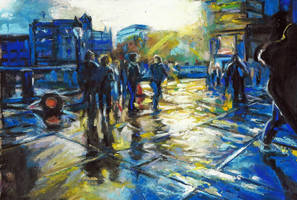 Trafalgar Square Lit