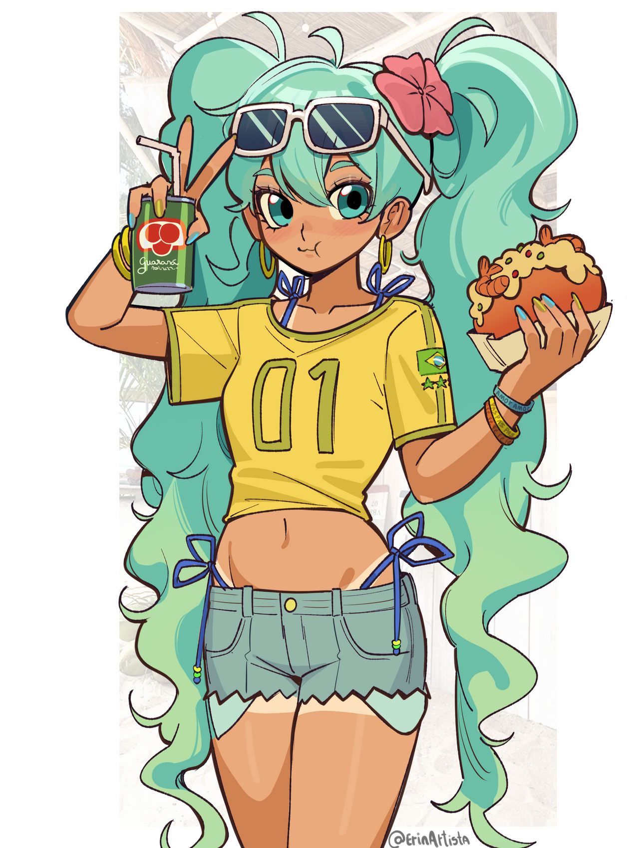 Brazilian Miku by ErinArtista on DeviantArt