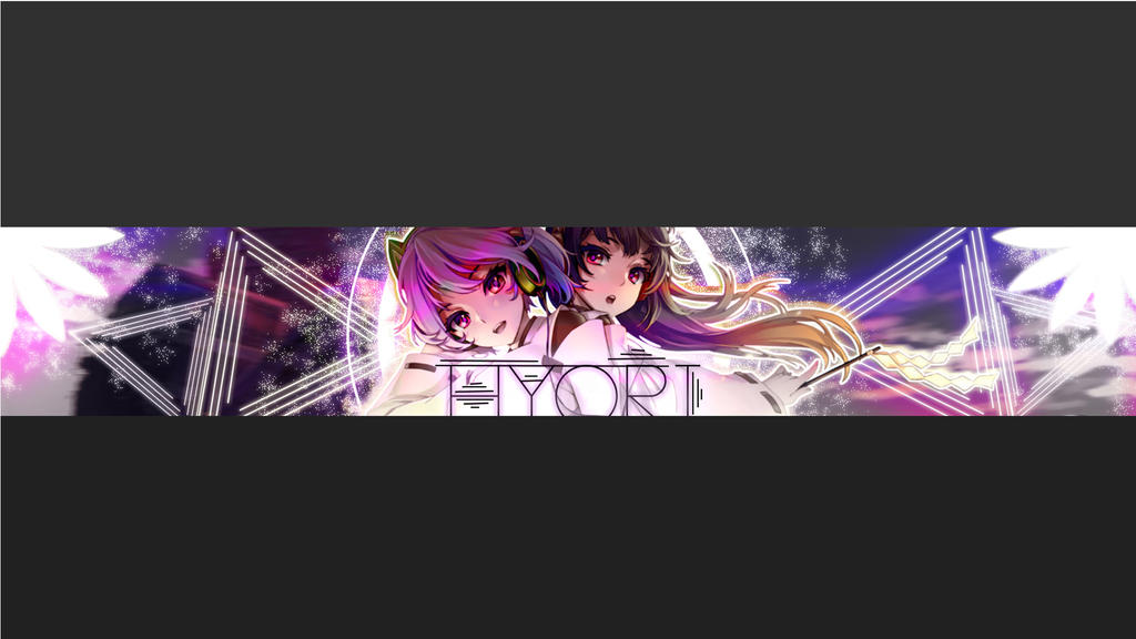 Anime YouTube banner by Hyoriii on DeviantArt