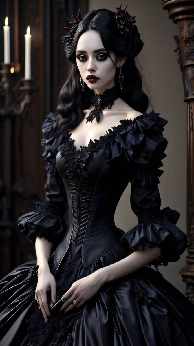 Gothic lady by IshutoWa on DeviantArt