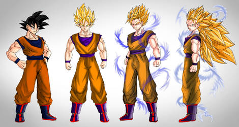 Goku SSJ Stages