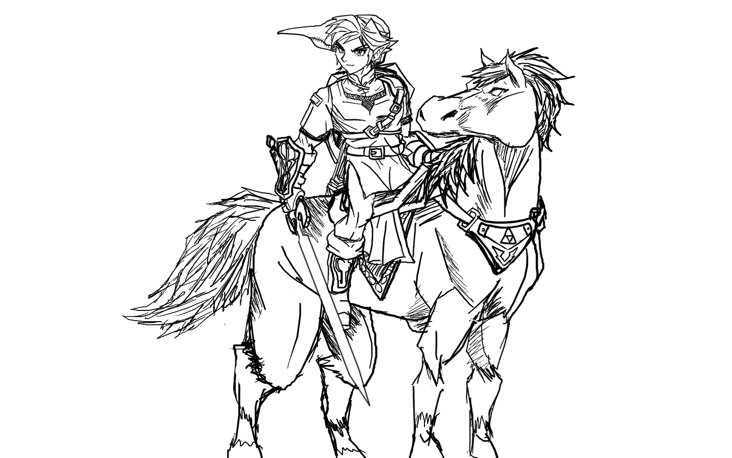 Twilight Princess Link Epona by dskemmanuel on DeviantArt