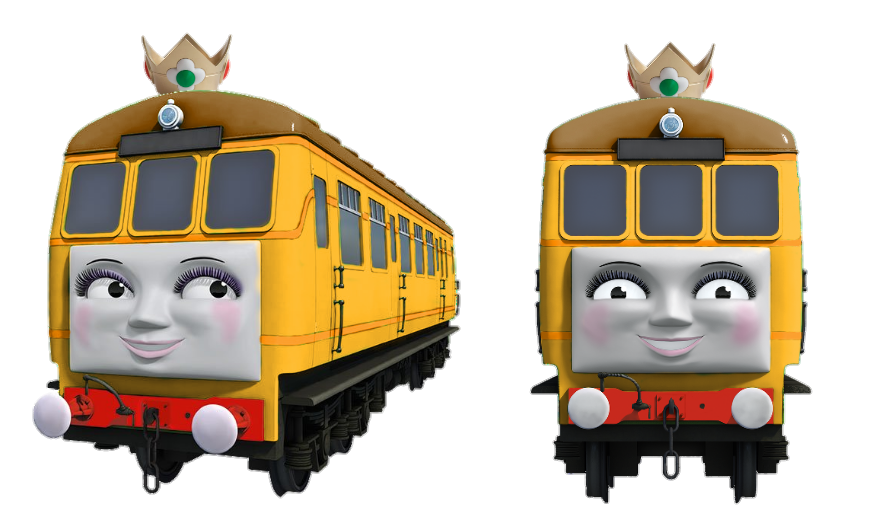 Daisy from Thomas and Friends as Princess Daisy by IsmaelDiaz on DeviantArt