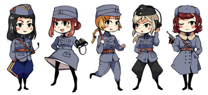 Finnish military girls