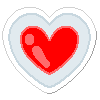 Heart Container-sticker