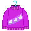 mabel sweater-Stripe of hearts