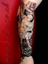 sleeve in progress 2