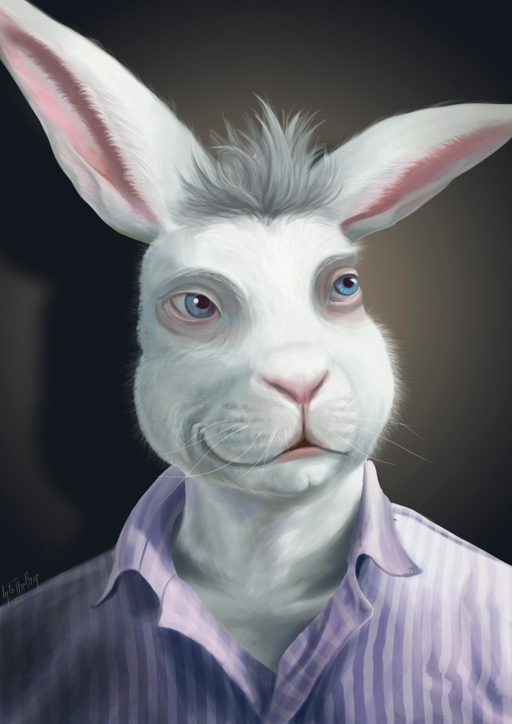 White rabbit Ben by IntoTheBear on DeviantArt