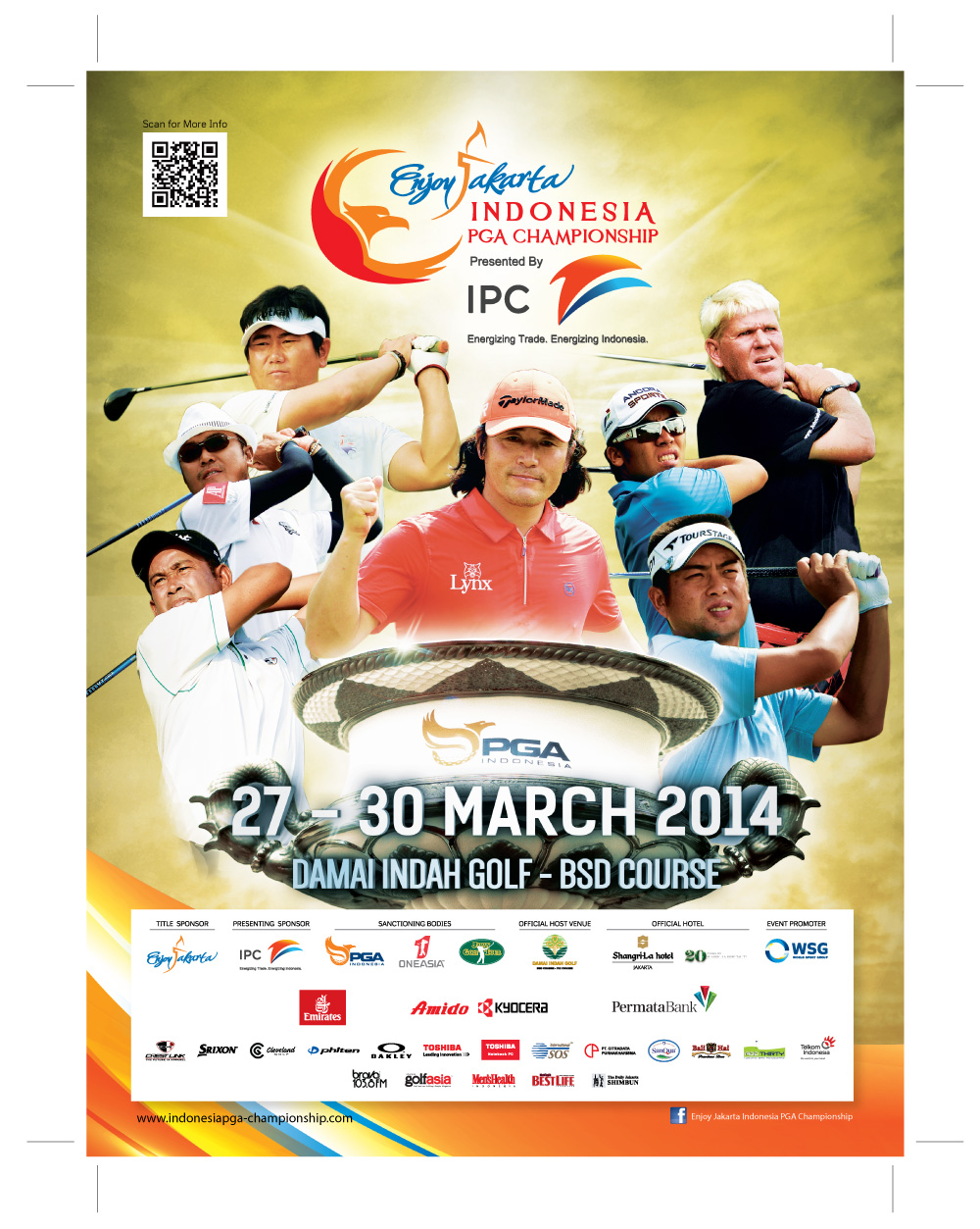 Enjoy Jakarta Indonesia PGA Championship Poster