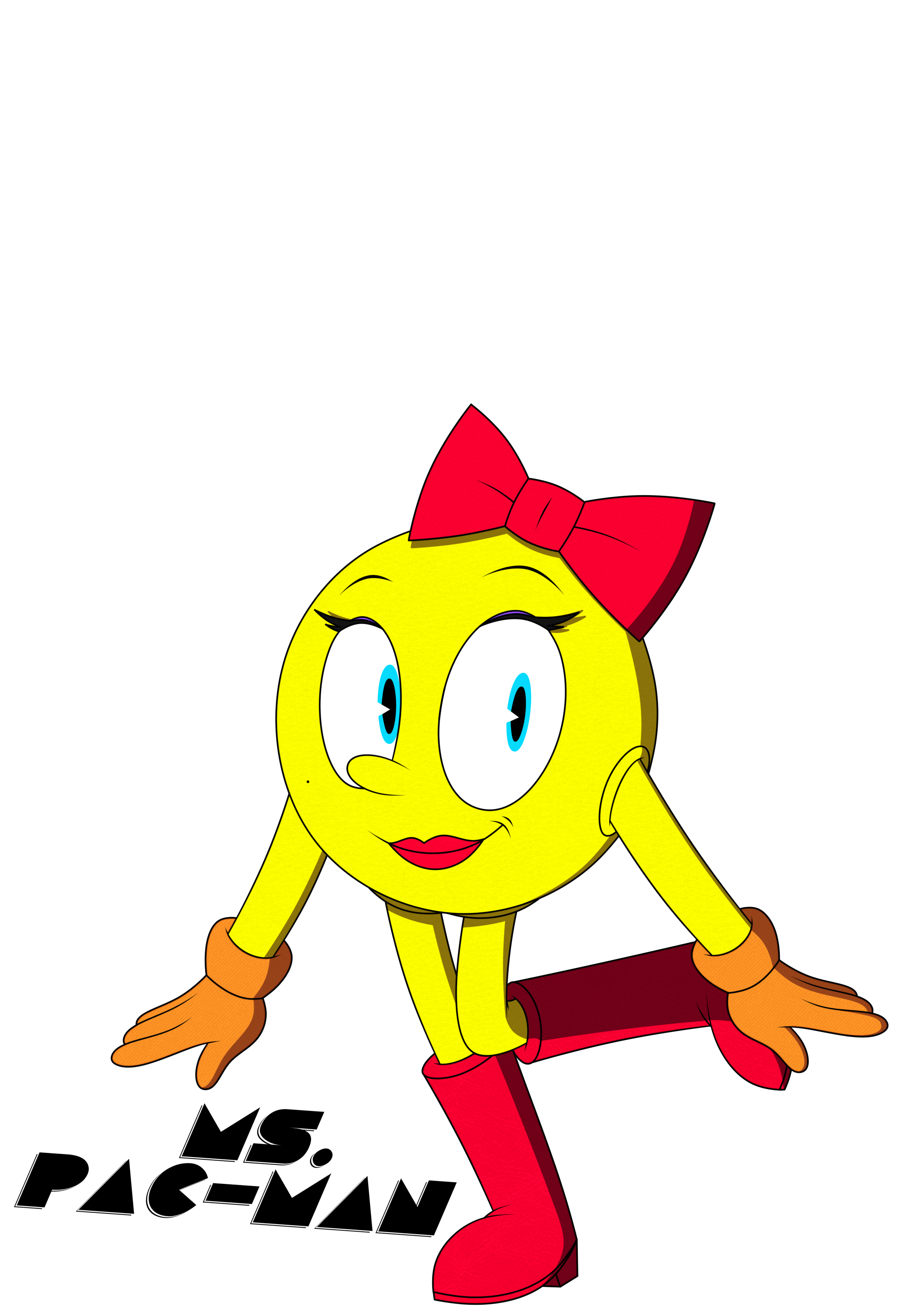 Ms. Pac-Man by CameronTheOne on DeviantArt