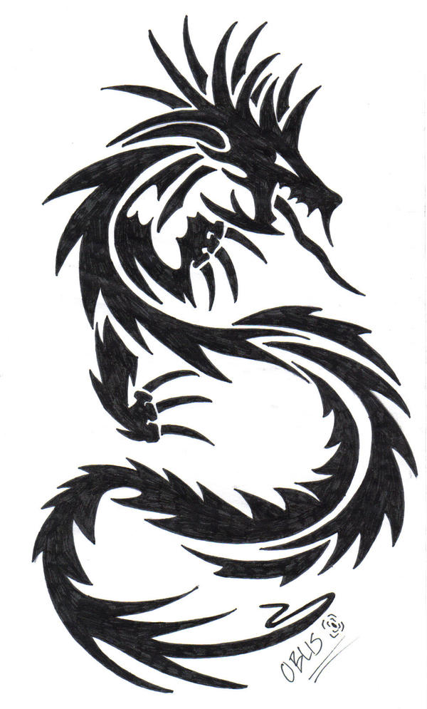 tribal dragon  by Oblis on DeviantArt  tribal dragon  by Oblis on DeviantArt