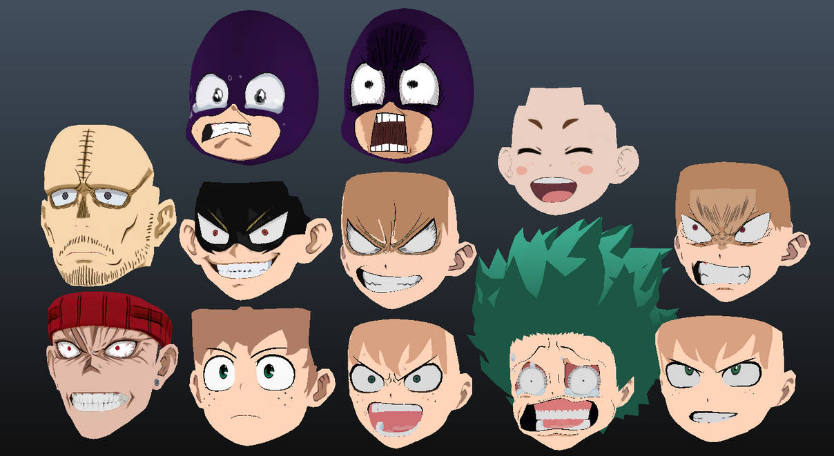 MHA TSH - Faces by MHA-DEAF on DeviantArt