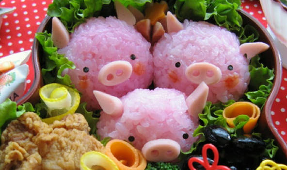 Pigs Japanese Bento