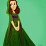 Green Velvet Gown