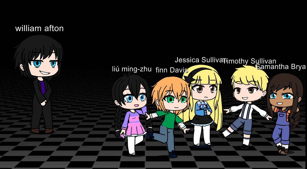 5 children havingfun at freddy fazbear pizza by starlightpuppeteer on ...