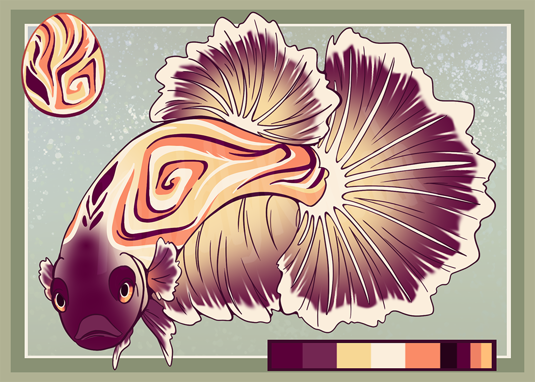 Betta Fish Design by KuddlyKodiak on DeviantArt