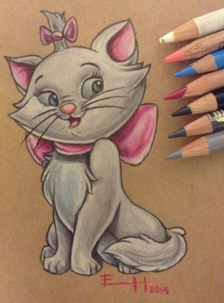 Marie Drawing. The Aristocats. Disney By Erikahornart On Deviantart