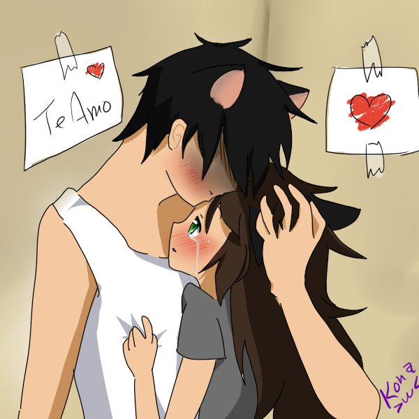 Beso en la frente.. by konata33neko on DeviantArt Beso en la frente.. by konata33neko on DeviantArt