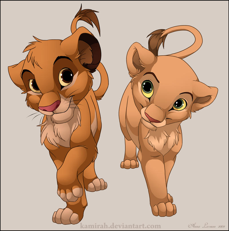 Simba and Nala by Kamirah on DeviantArt