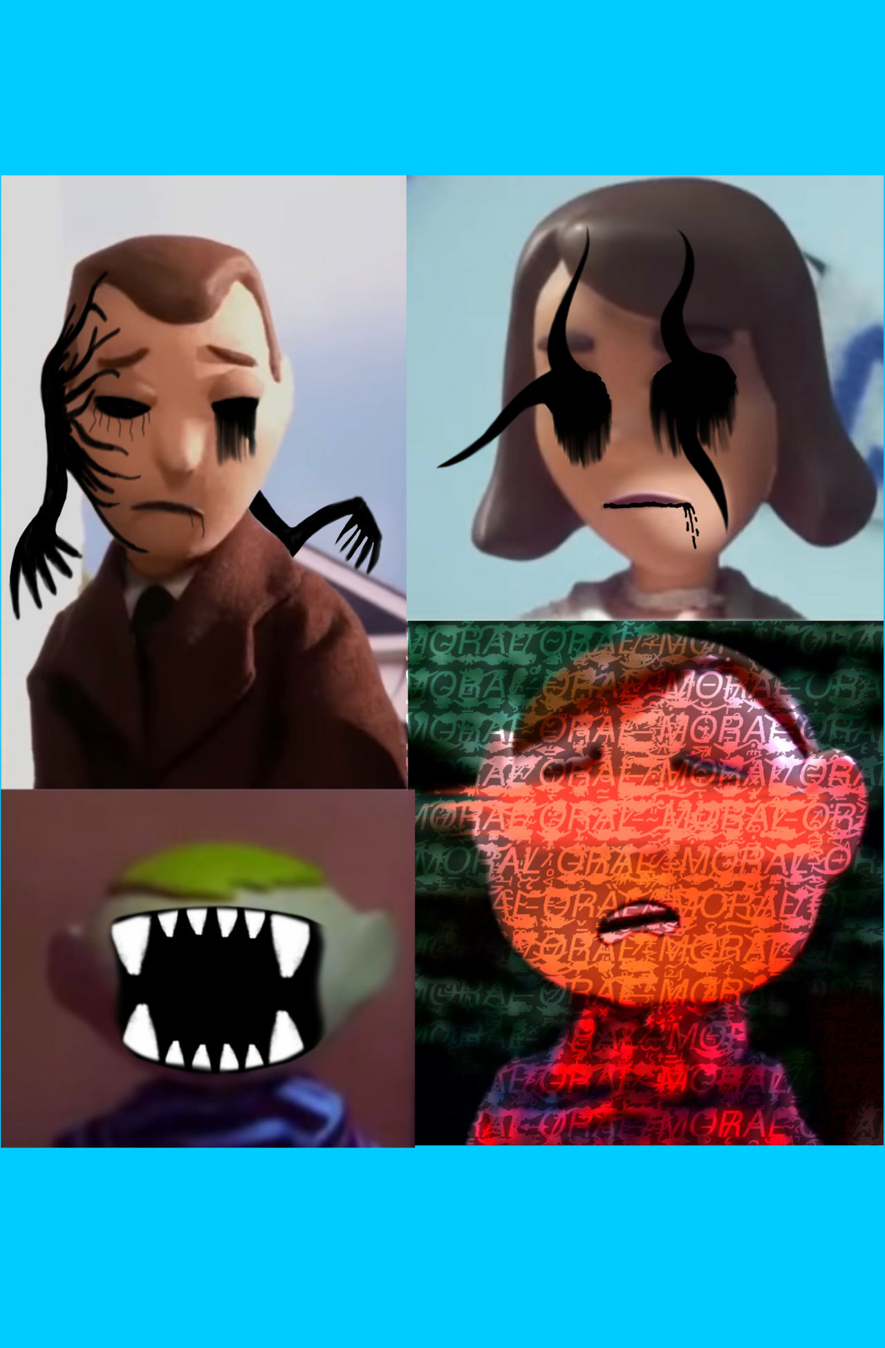 Zalgo - fied one Moral Orel by InspiredArTiST12o2 on DeviantArt