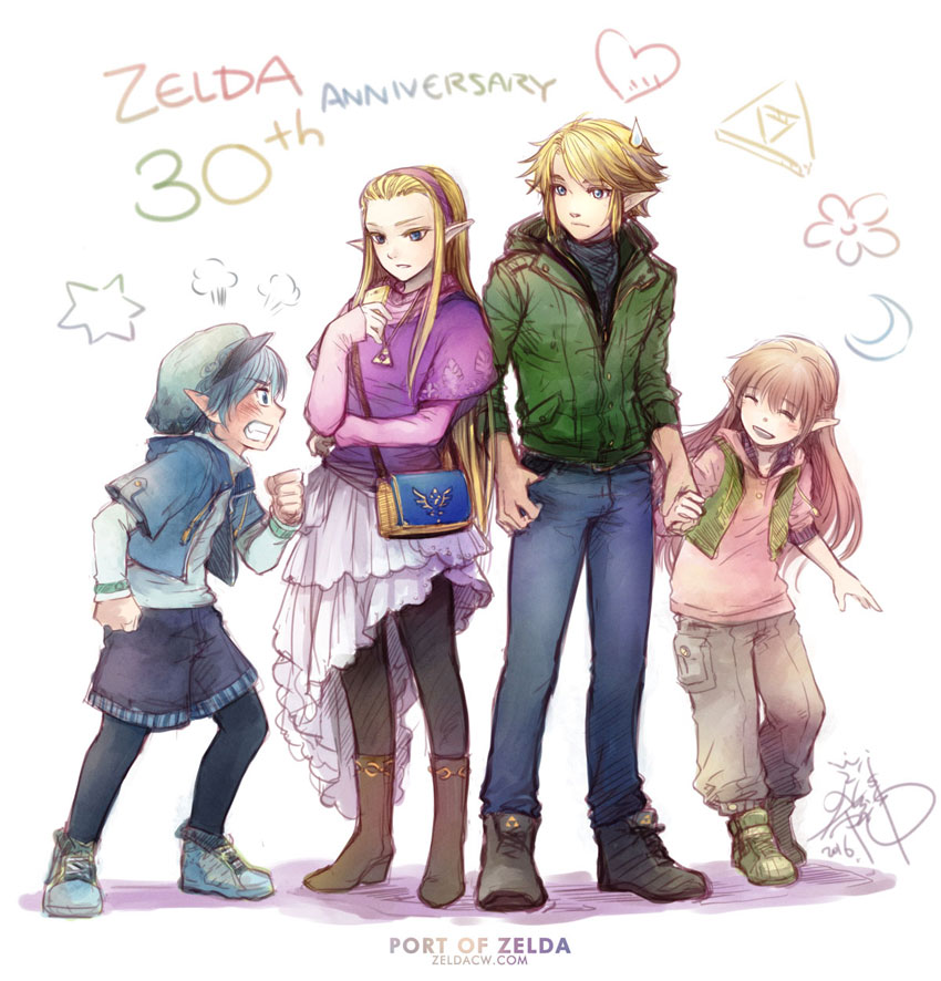 Legend of Zelda Fanart - Zelda 30th Anniversary Zelda can't