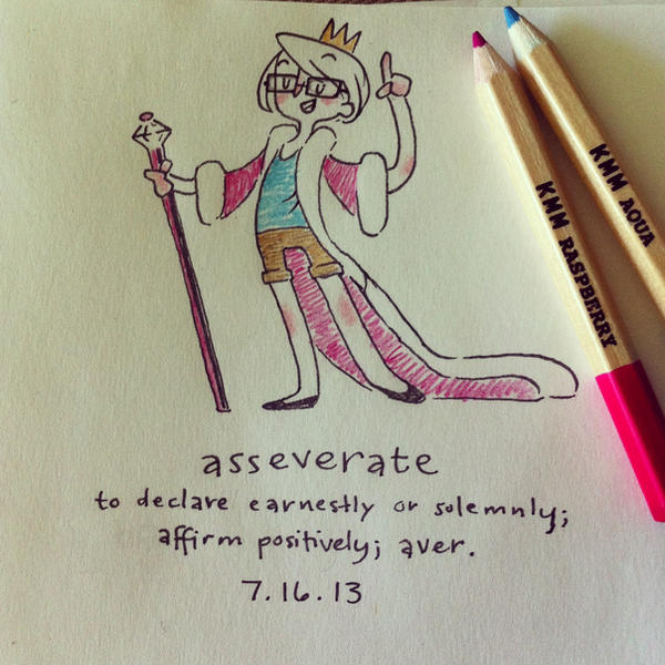 WOTD: Asseverate