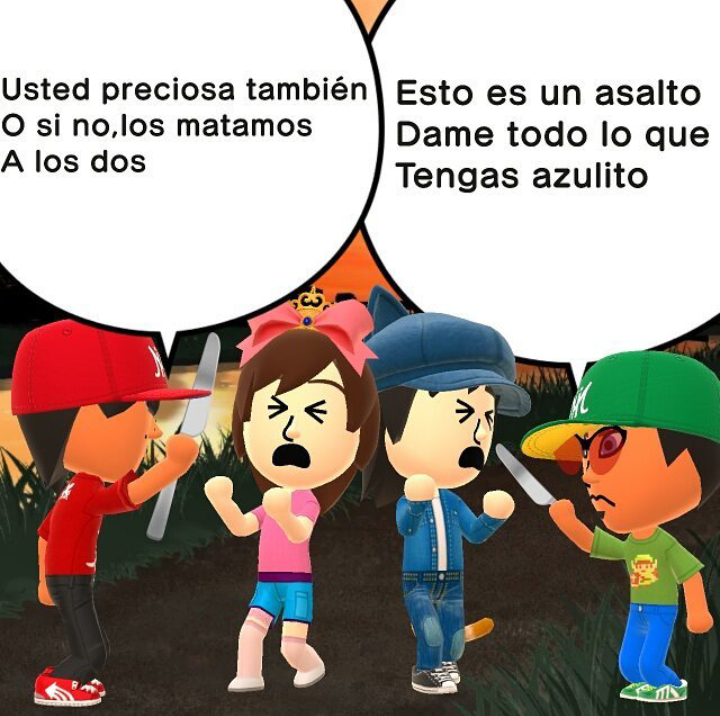 A Rose y a mi nos estan asaltando