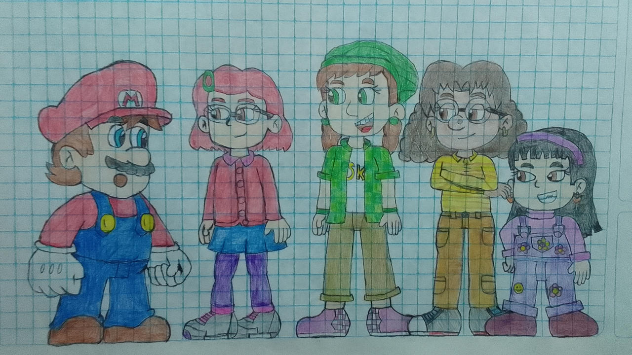 Mario conoce a Mei, Miriam, Priya y Abby