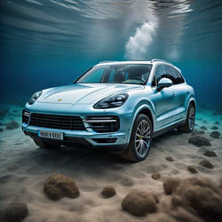 Porche underwater
