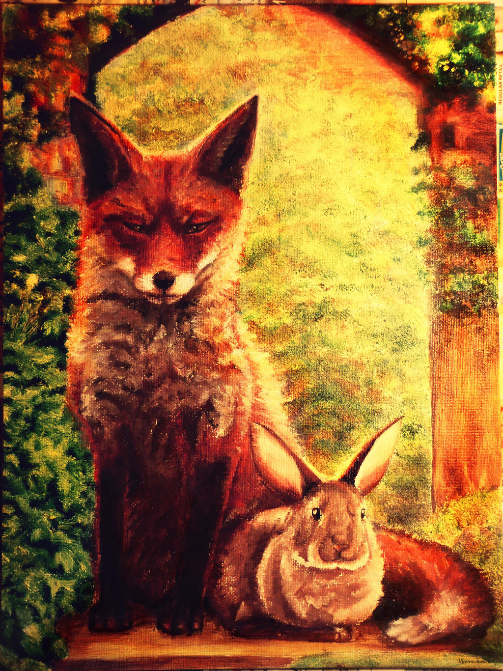 The Fox and the Rabbit by Meorow on DeviantArt