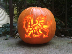 Welsh Dragon Jack-o-latern