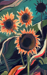 Sunflower painting