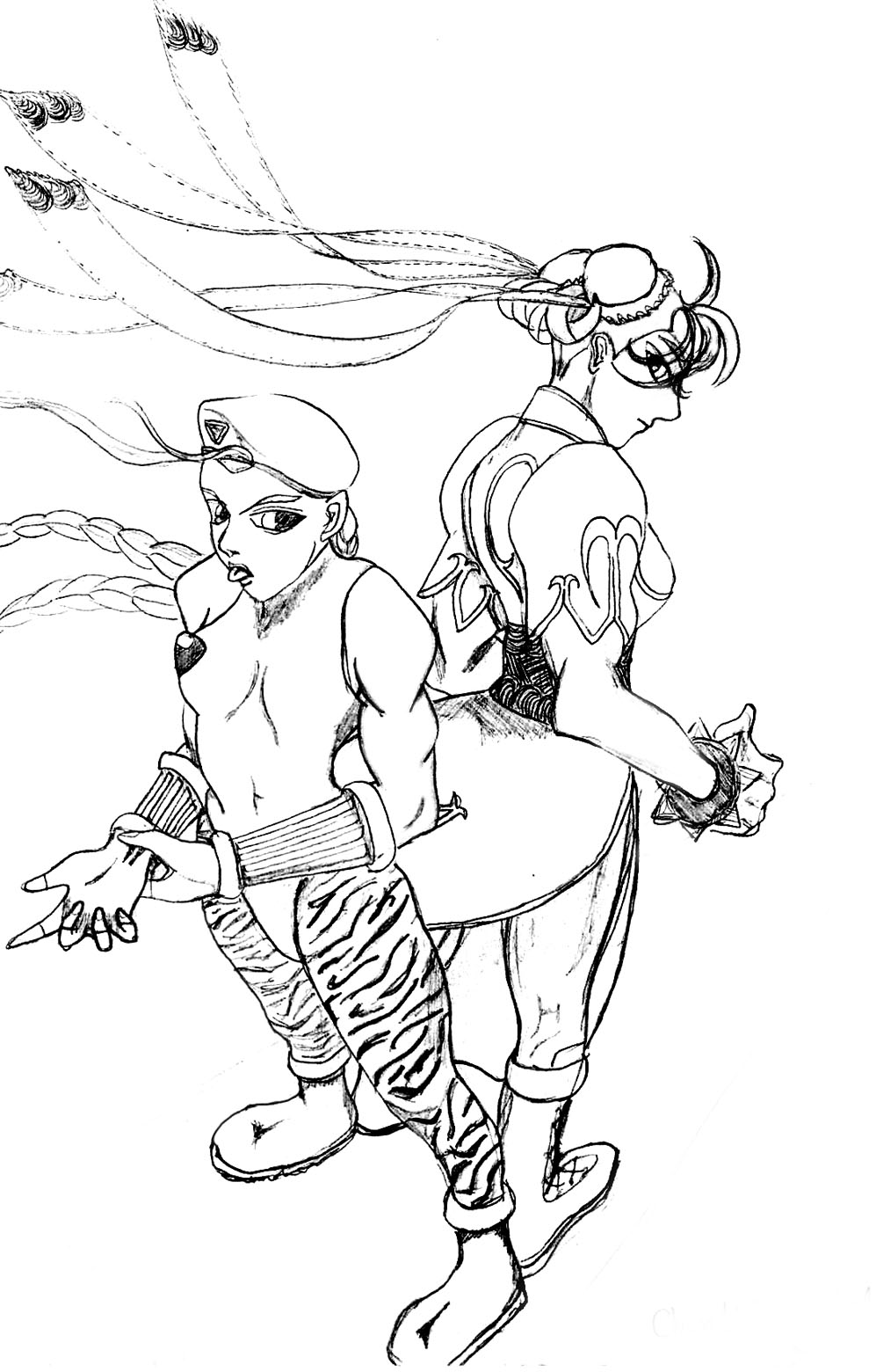 Cammy and Chun Li