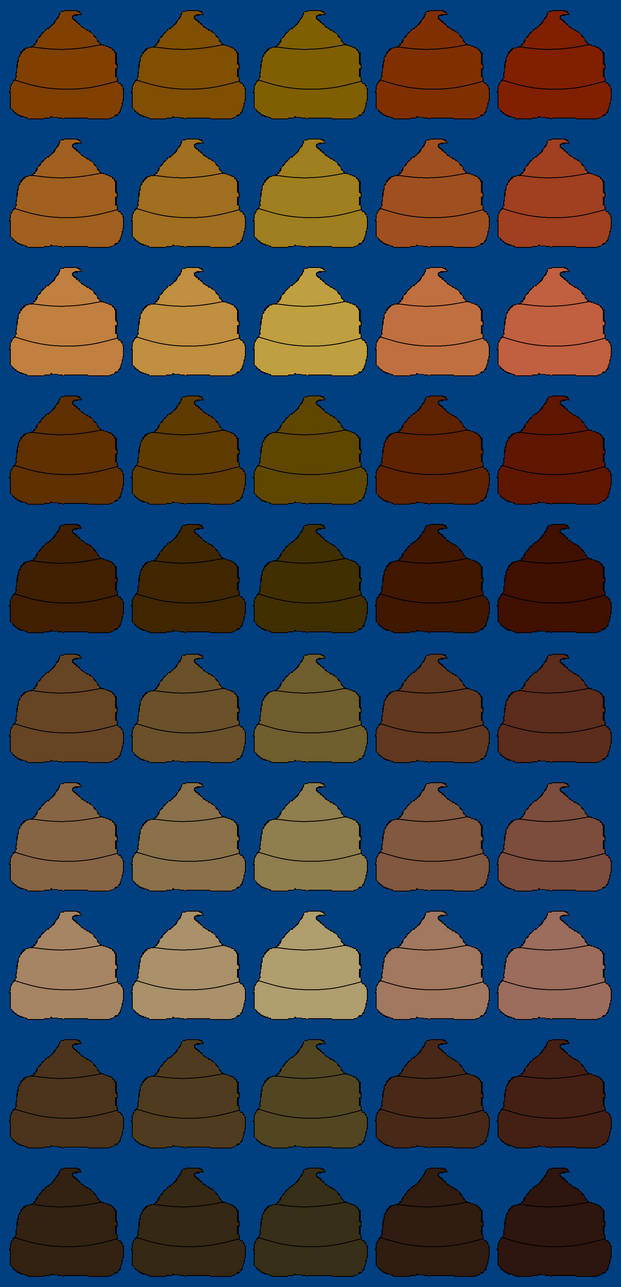 50 Colors Of Poop by Neopets2012 on DeviantArt