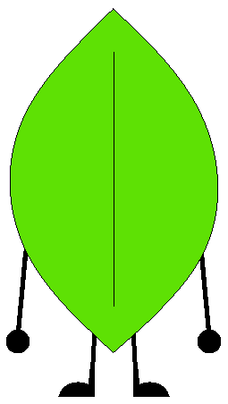 Leafy (BFDI) Back Sprite by Neopets2012 on DeviantArt