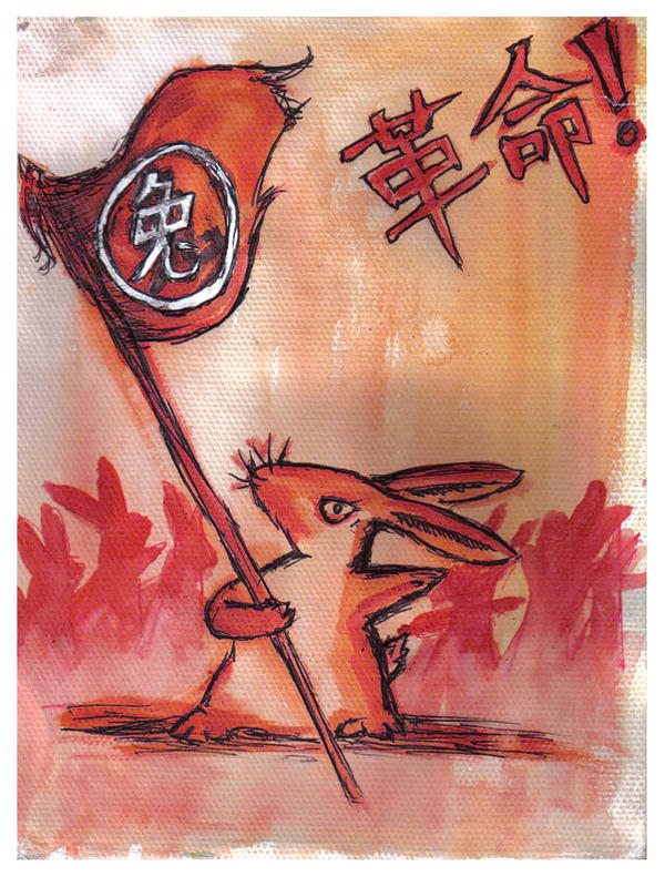 Communist Rabbit Animator revolting rabbits by bonzaialsatian on DeviantArt