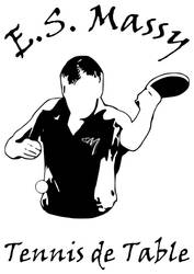 Men logo for the table tennis club of Massy
