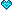 F2U Faceted Heart Gem Bright Blue