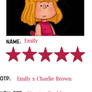 Peanuts Character Opinion Card - Emily