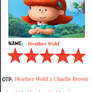 Peanuts Character Opinion Card - Heather Wold