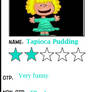 Peanuts Character Opinion Card - Tapioca Pudding