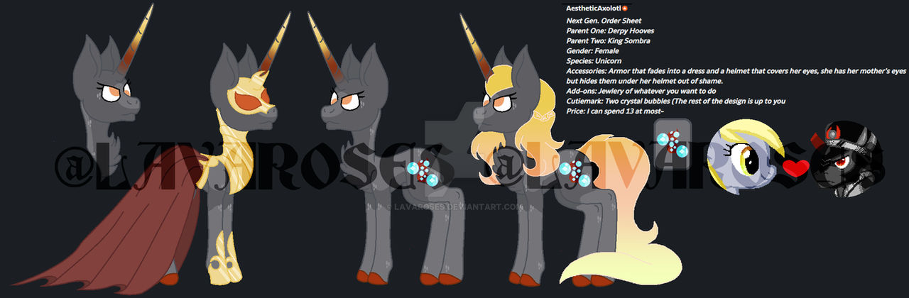 Derpy X Sombra Custom Commission by lavaroses on DeviantArt