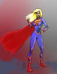 Supergirl sunday sketch by StereoiD