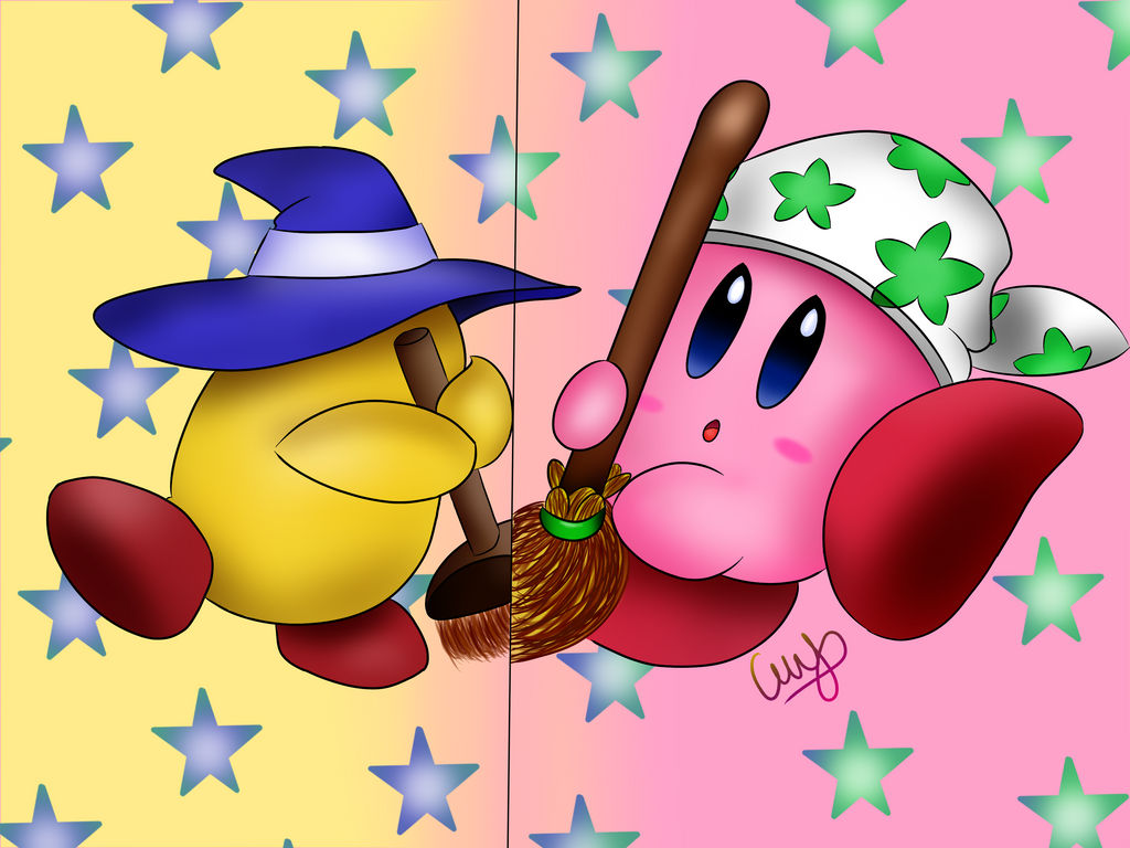 Cleaning Kirby and Broom Hatter by Crystalmy188 on DeviantArt
