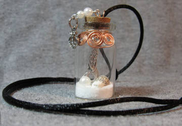 Mermaid in a Bottle Necklace